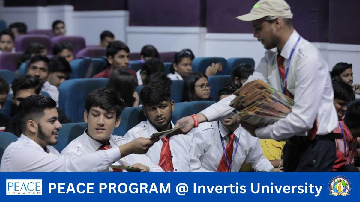 PEACE GURUKUL wins hearts of young students at Invertis University, Bareilly