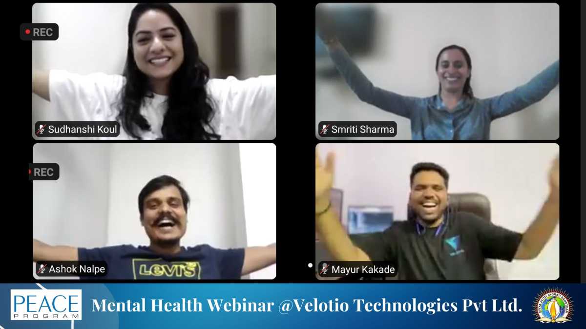 PEACE Program conducts online workshop for Velotio Technologies
