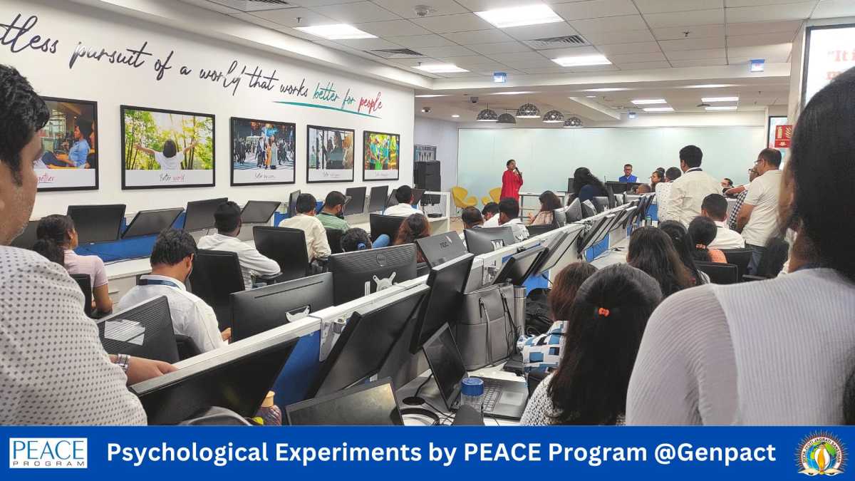 PEACE Inspires Professionals at Genpact with Practical Mental Health Mantras 