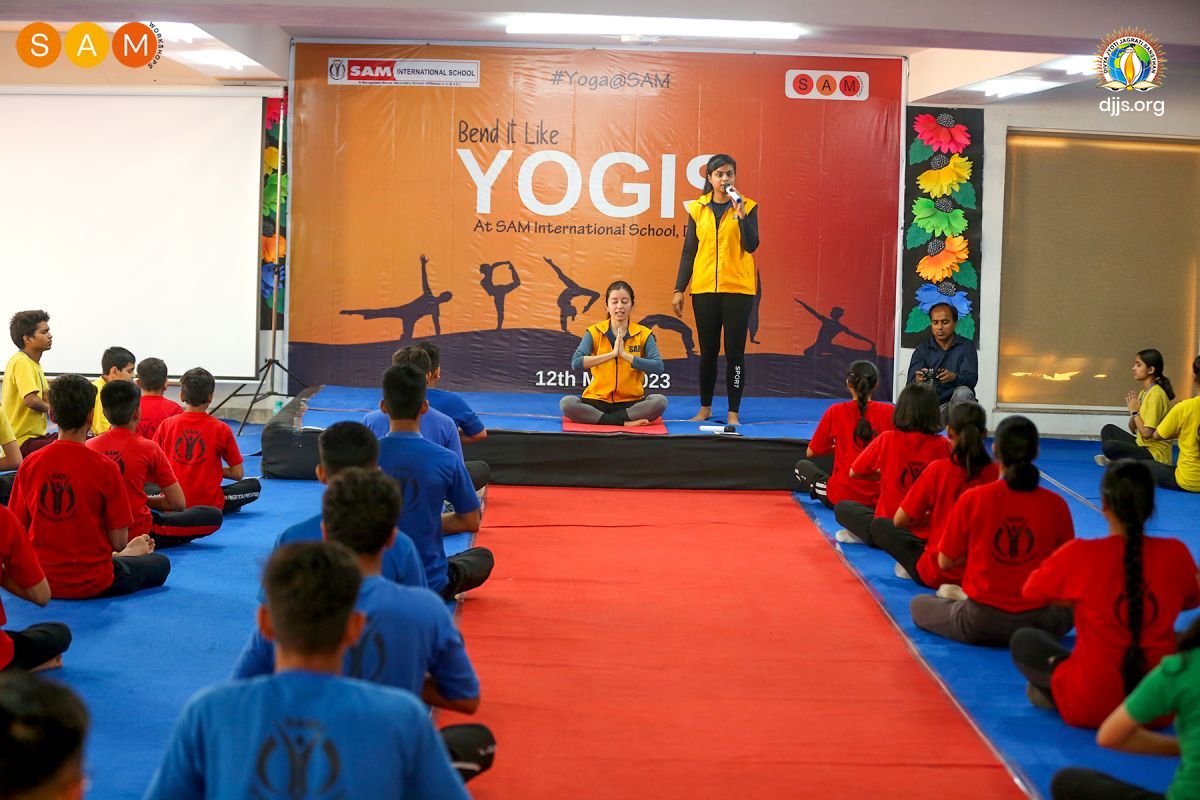 SAM Workshops Organizes Yoga @ SAM Session at SAM International School, Dwarka, New Delhi