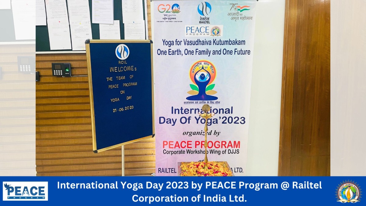 PEACE Event Conducted at RailTel Corporation on International Day of Yoga 