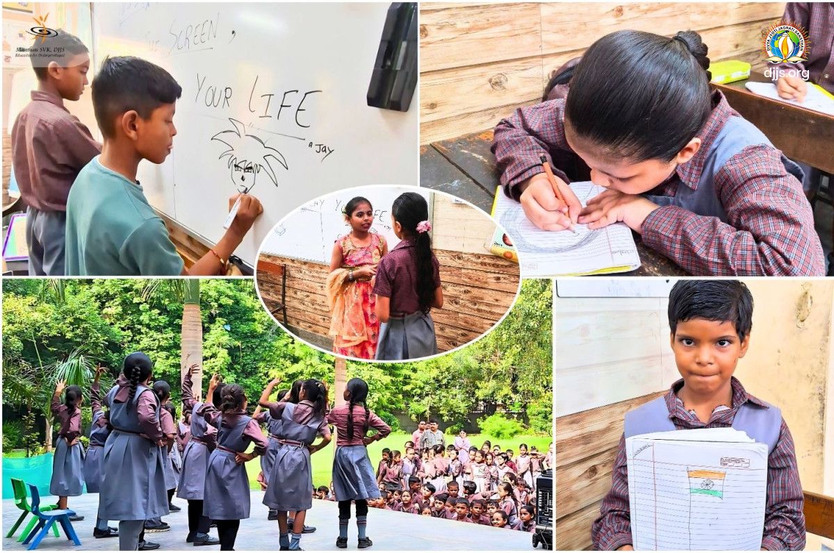 Manthan SVK Conducts Sanskarshala Workshop on Pause the Screen, Play Your Life at EDMC Nigam Pratibha Vidyalaya, Kanti Nagar, Delhi