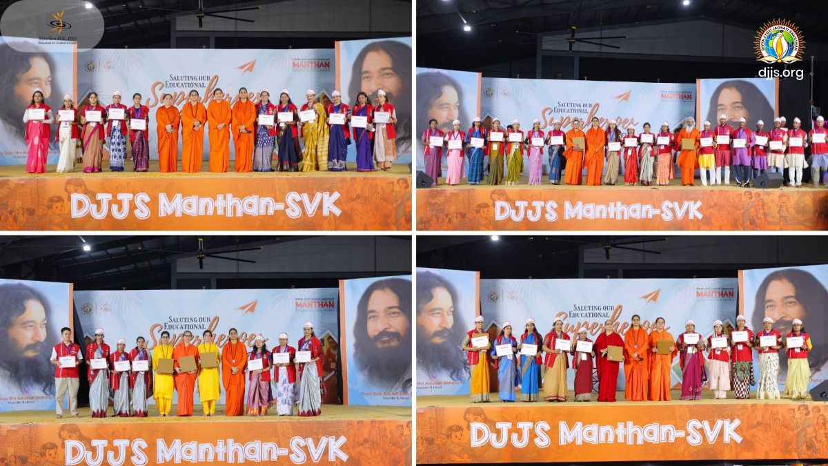 Manthan–SVK Hosts Grand Teachers’ Day Celebration at Divya Dham Ashram, Delhi — Saluting Our Educational Superheroes